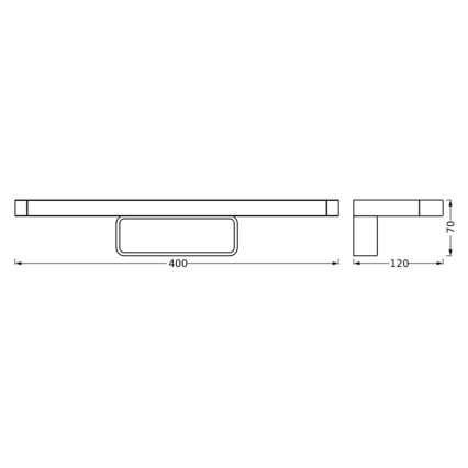 Ledvance - LED Łazienkowe oświetlenie lustra DISC BAR LED/7W/230V 3000/4000K IP44