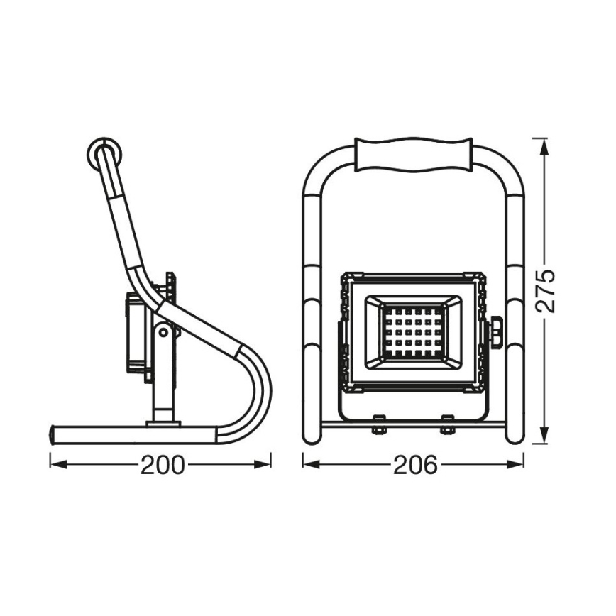 Ledvance - LED Naświetlacz R-STAND LED/10W/5V 2200 mAh IP44