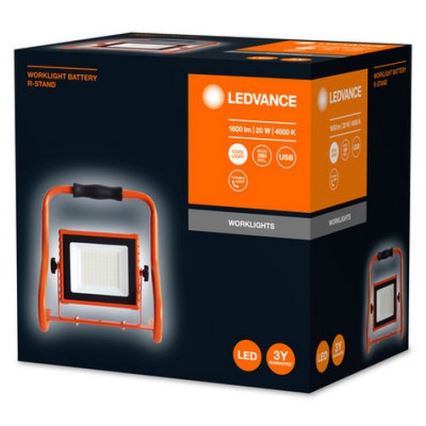 Ledvance - LED Naświetlacz R-STAND LED/20W/5V 2200 mAh IP44