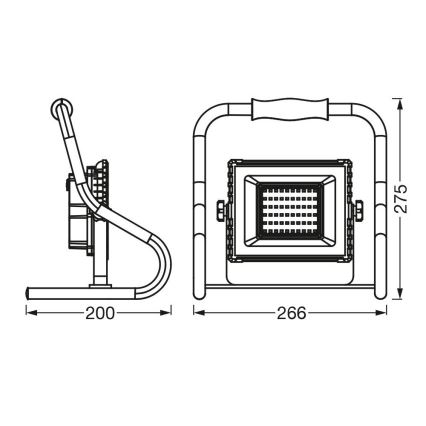 Ledvance - LED Naświetlacz R-STAND LED/20W/5V 2200 mAh IP44
