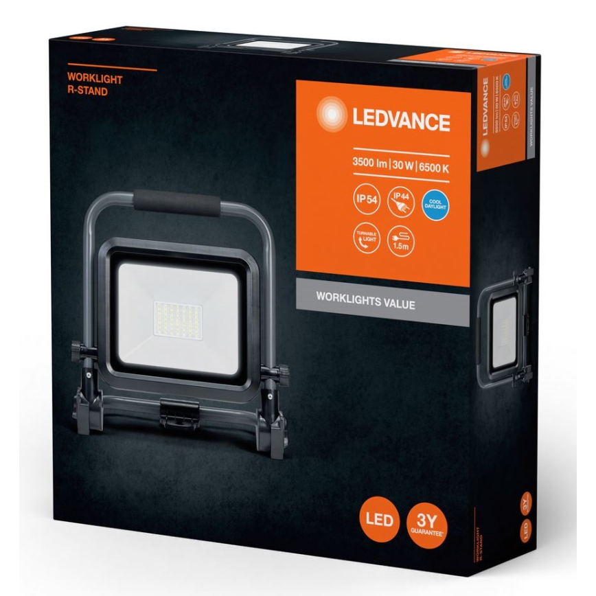 Ledvance - LED Naświetlacz WORKLIGHT R-STAND LED/30W/230V 6500K IP54