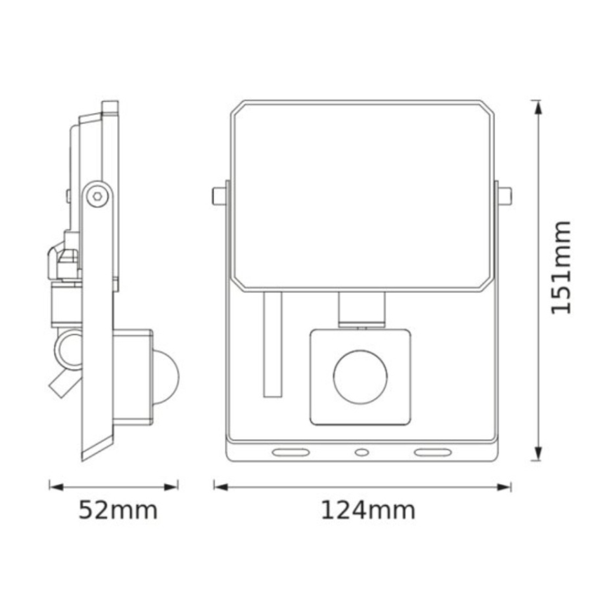 Ledvance - Naświetlacz LED z czujnikiem ruchu i zmierzchu FLOODLIGHT LED/20W/230V 3000K IP65