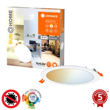 Ledvance - LED Natynkowa oprawa sufitowa ściemnialna SUN@HOME LED/22W/230V 2200-5000 CRI 95 Wi-Fi