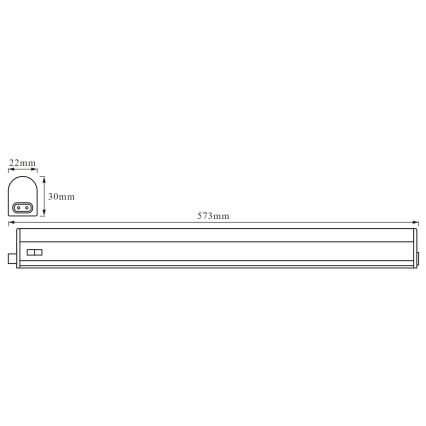 Ledvance - Oprawa LED podszafkowa BATTEN LED/8W/230V