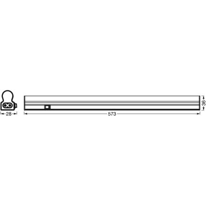 Ledvance - Oprawa LED podszafkowa z czujnikiem BATTEN LED/8W/230V 60 cm