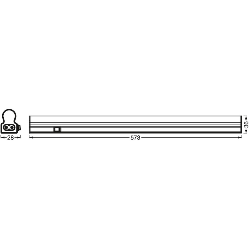 Ledvance - Oprawa LED podszafkowa z czujnikiem BATTEN LED/8W/230V 60 cm