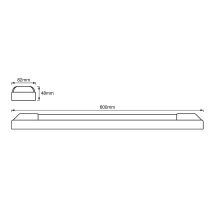 Ledvance - LED Oświetlenie blatu kuchennego POWER BATTEN 2xLED/12W/230V 4000K