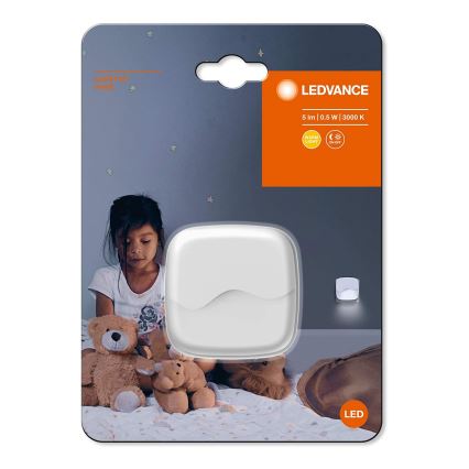 Ledvance - LED Oświetlenie nocne z czujnikiem do kontaktu LUNETTA LED/0,5W/230V 3000K