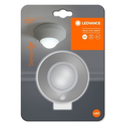 Ledvance - LED Oświetlenie orientacyjne z czujnikiem NIGHTLUX LED/1,7W/3xAAA 4000K