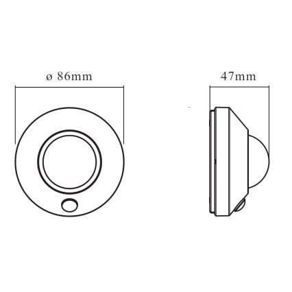 Ledvance - LED Oświetlenie orientacyjne z czujnikiem NIGHTLUX LED/1,7W/3xAAA 4000K