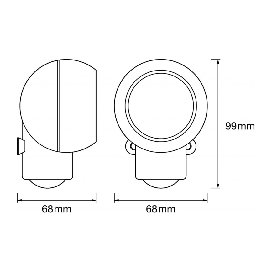 Ledvance -LED Oświetlenie orientacyjne zewnętrzne z czujnikiem SPYLUX LED/0,3W/3xAA IP43