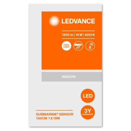 Ledvance - LED Oświetlenie przemysłowe z czujnikiem SUBMARINE 1xG13/19W/230V IP65