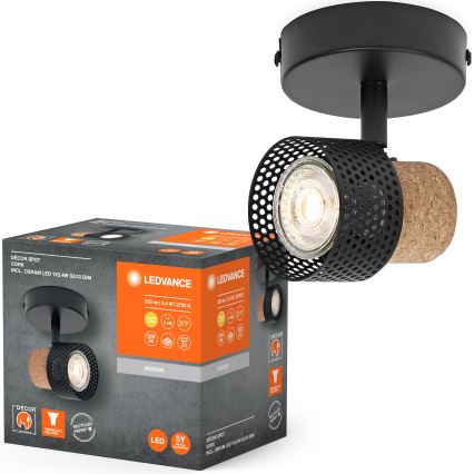 Ledvance - LED Oświetlenie punktowe DECOR CORK 1xGU10/3,4W/230V