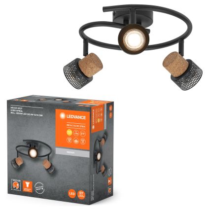 Ledvance - LED Oświetlenie punktowe DECOR CORK 3xGU10/3,4W/230V