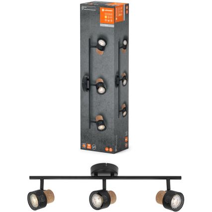 Ledvance - LED Oświetlenie punktowe DECOR CORK 3xGU10/3,4W/230V