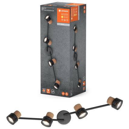 Ledvance - LED Oświetlenie punktowe DECOR CORK 4xGU10/3,4W/230V