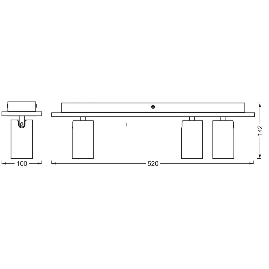 Ledvance - LED Oświetlenie punktowe DECOR MERCURY 3xGU10/3,4W/230V