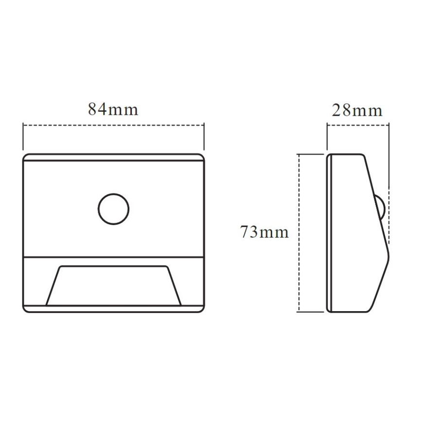 Ledvance - Oprawa schodowa LED z czujnikiem NIGHTLUX LED/0,25W/3×AAA IP54