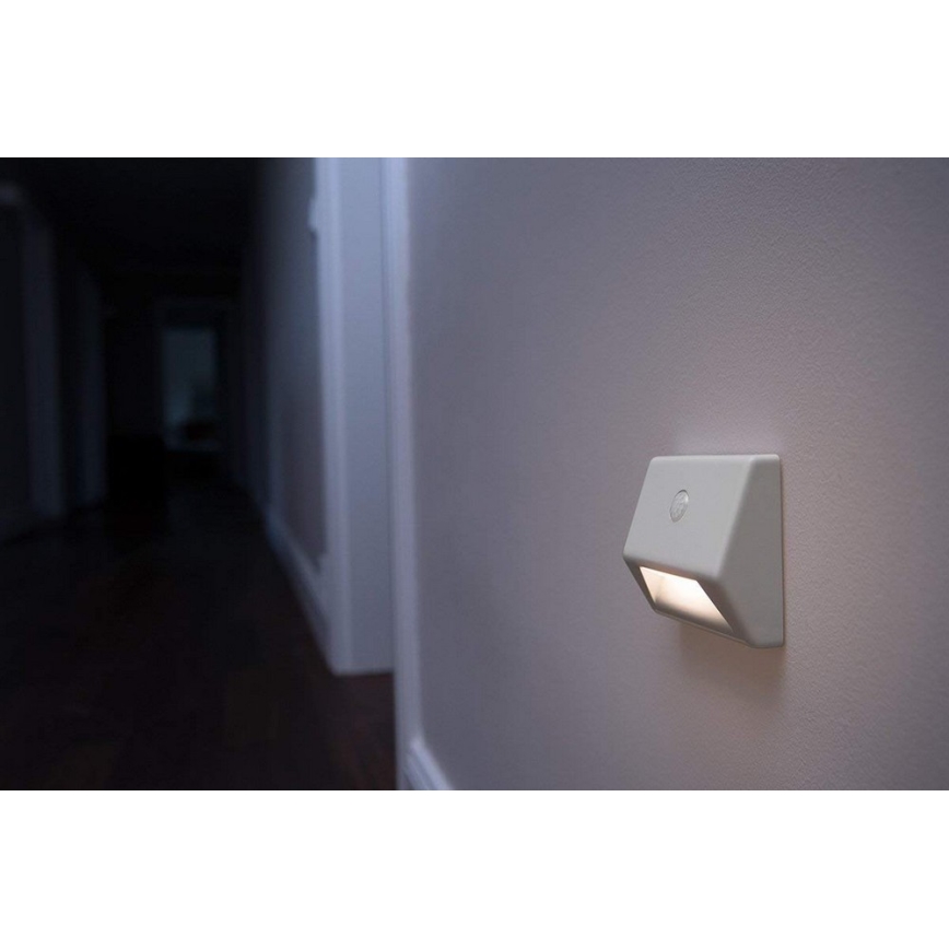 Ledvance - LED Oświetlenie schodowe z czujnikiem NIGHTLUX LED/0,25W/3×AAA IP54