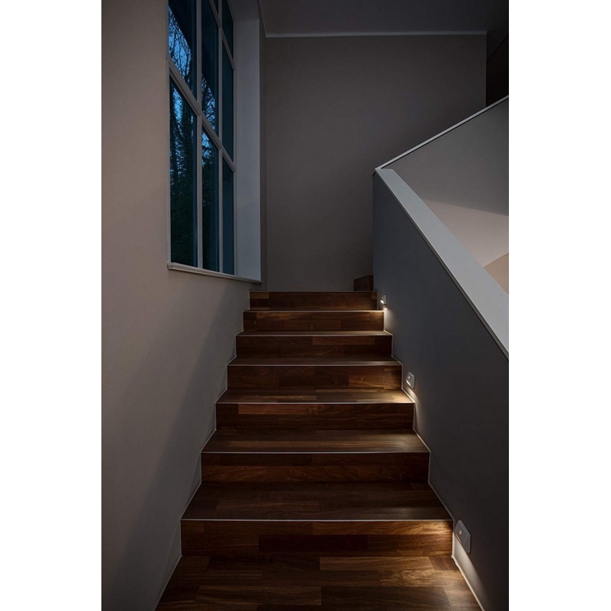 Ledvance - LED Oświetlenie schodowe z czujnikiem NIGHTLUX LED/0,25W/3×AAA IP54