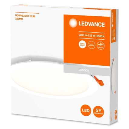 Ledvance - LED Oświetlenie wpuszczane SLIM LED/22W/230V 6500K