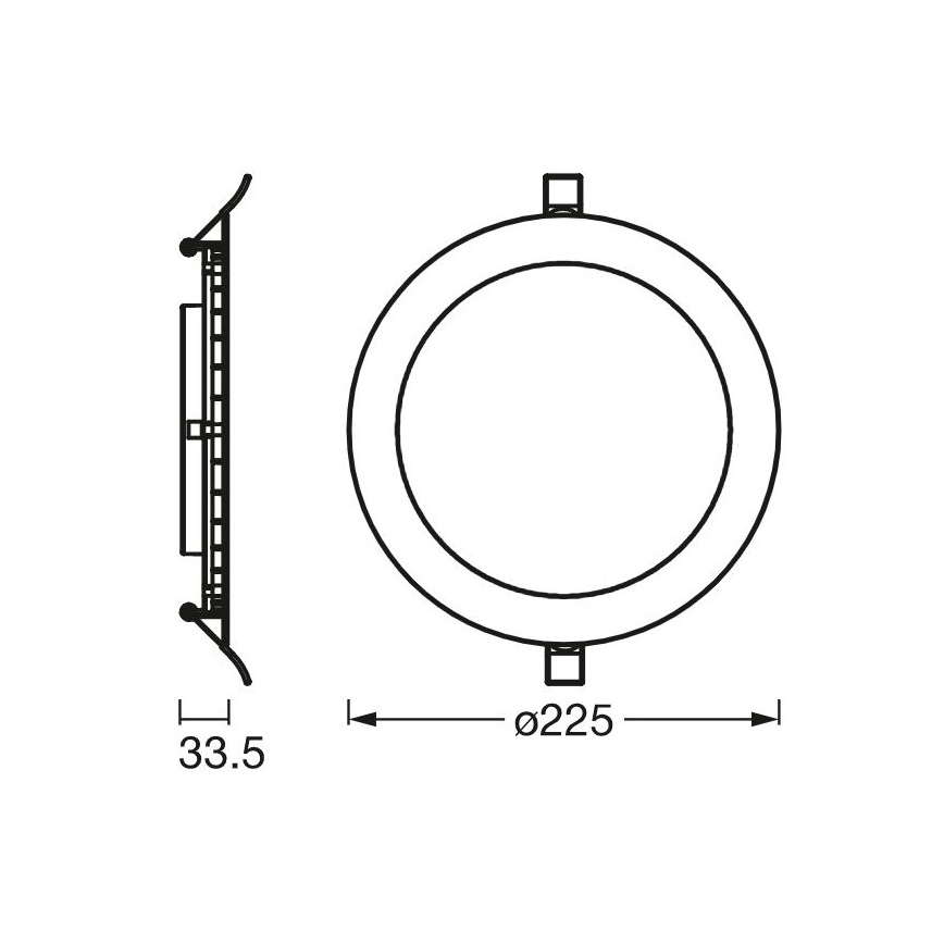 Ledvance - LED Oświetlenie wpuszczane SLIM LED/22W/230V 6500K