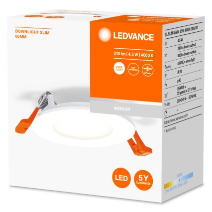 Ledvance - LED Oświetlenie wpuszczane SLIM LED/4,5W/230V 4000K