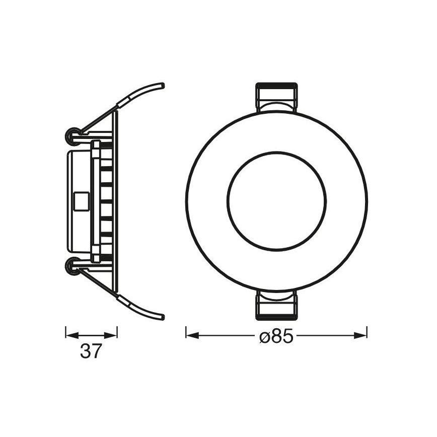 Ledvance - LED Oświetlenie wpuszczane SLIM LED/4,5W/230V 4000K