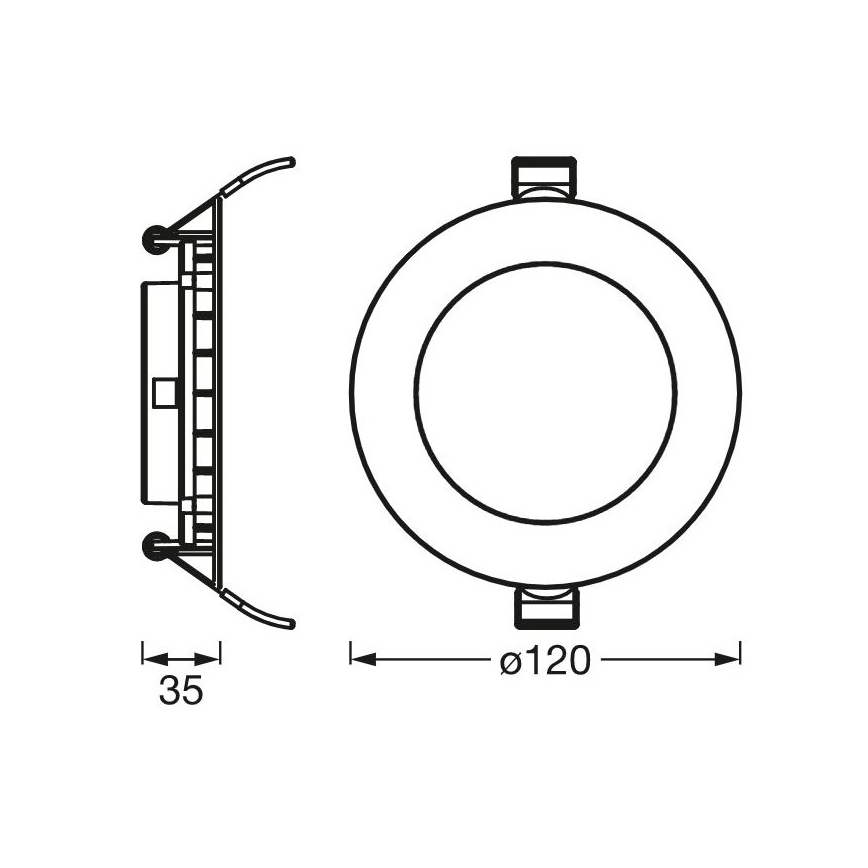 Ledvance - LED Oświetlenie wpuszczane SLIM LED/8W/230V 3000K