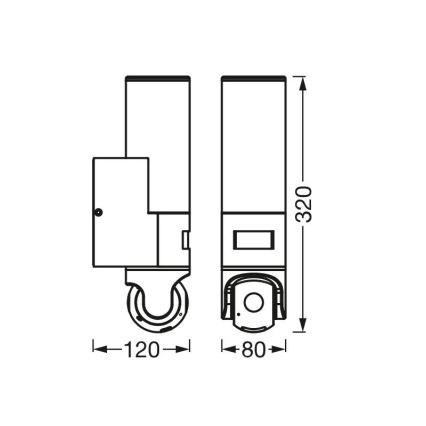 Ledvance - LED Kinkiet z czujnikiem i kamerą SMART+ LED/16W/230V Wi-Fi IP44