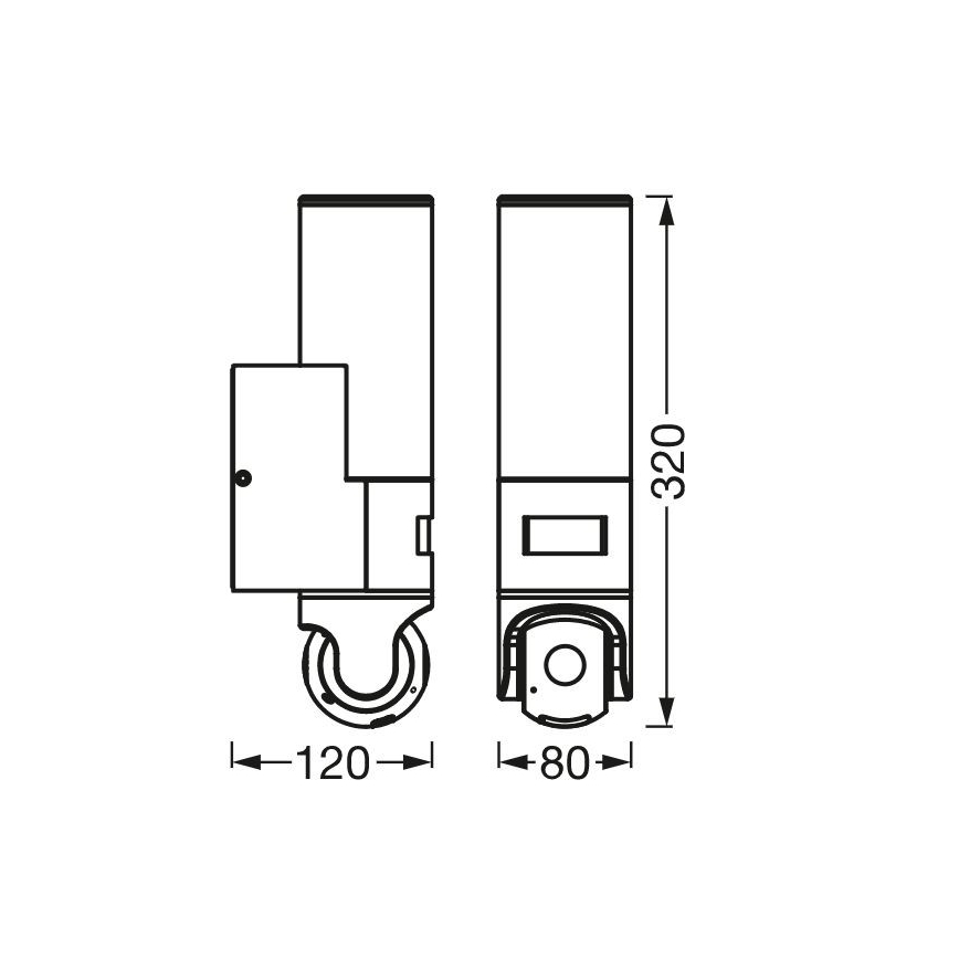 Ledvance - LED Kinkiet z czujnikiem i kamerą SMART+ LED/16W/230V Wi-Fi IP44