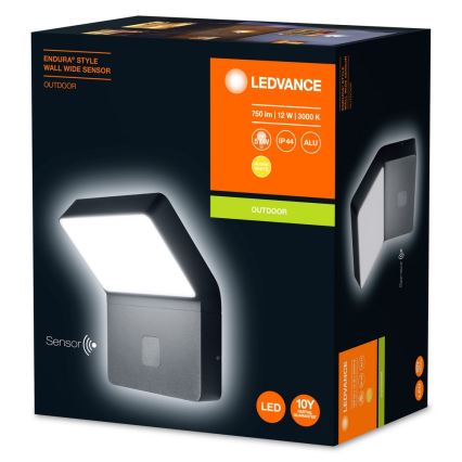 Ledvance - LED Oświetlenie zewnętrzne z czujnikiem ENDURA LED/12W/230V IP44