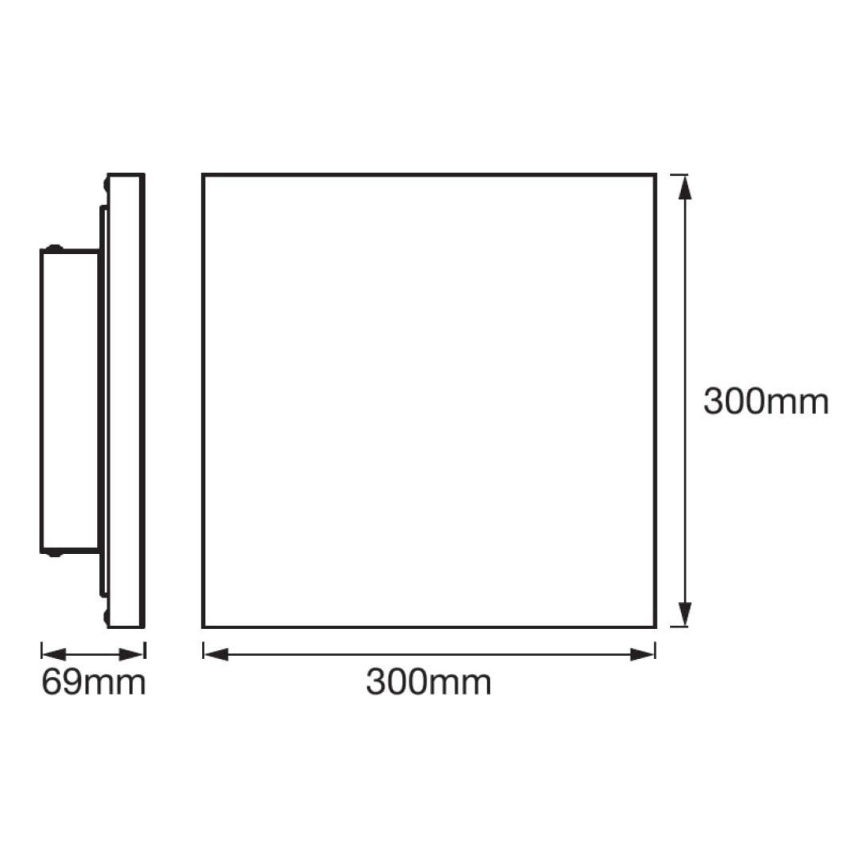 Ledvance - LED Panel natynkowy FRAMELESS LED/19W/230V 3000K