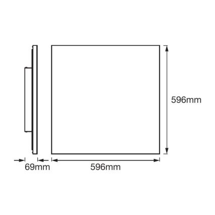 Ledvance - LED Panel natynkowy FRAMELESS LED/40W/230V 3000K