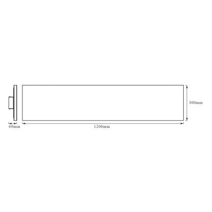 Ledvance - LED Panel natynkowy FRAMELESS LED/40W/230V 3000K