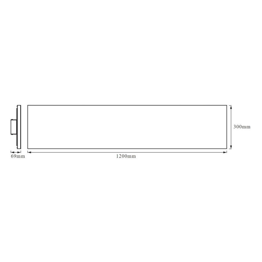Ledvance - LED Panel natynkowy FRAMELESS LED/40W/230V 3000K