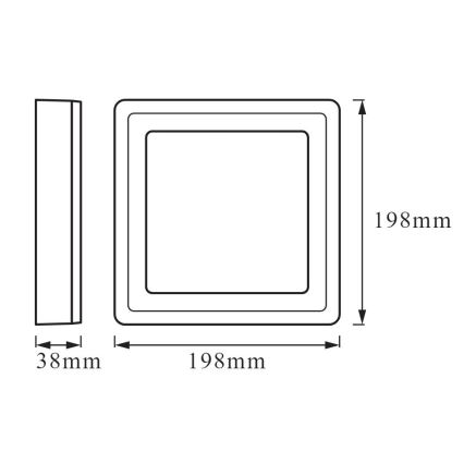 Ledvance - LED Plafon CLICK LED/15W/230V