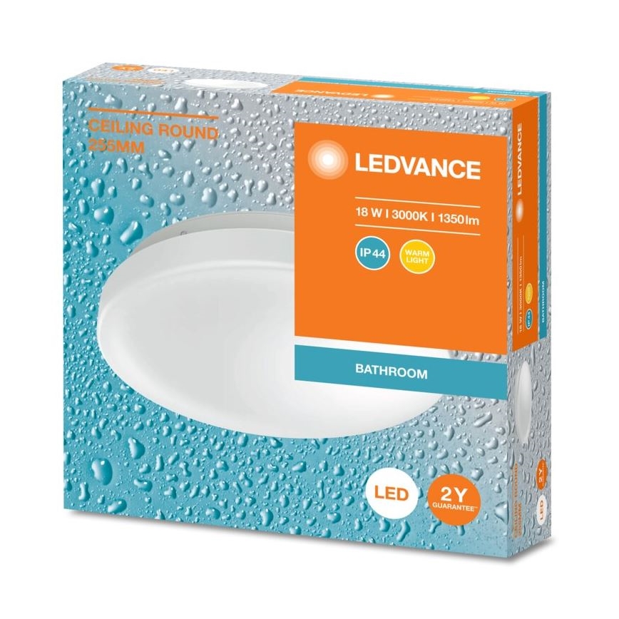 Ledvance - LED Plafon łazienkowy CEILING ROUND LED/18W/230V 3000K IP44