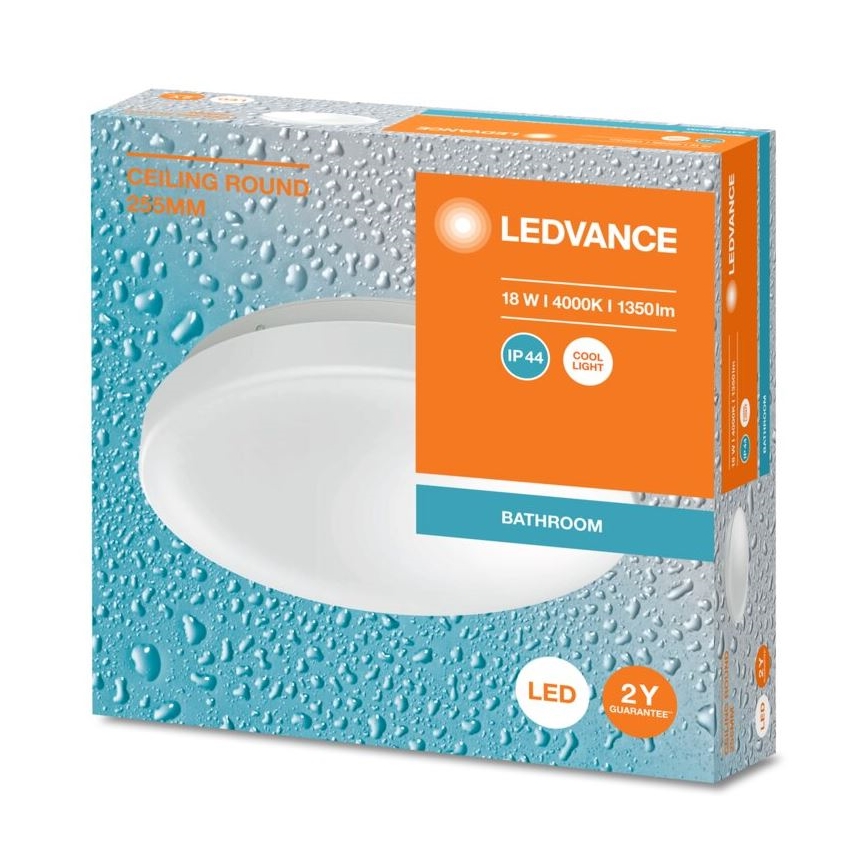 Ledvance - LED Plafon łazienkowy CEILING ROUND LED/18W/230V 4000K IP44