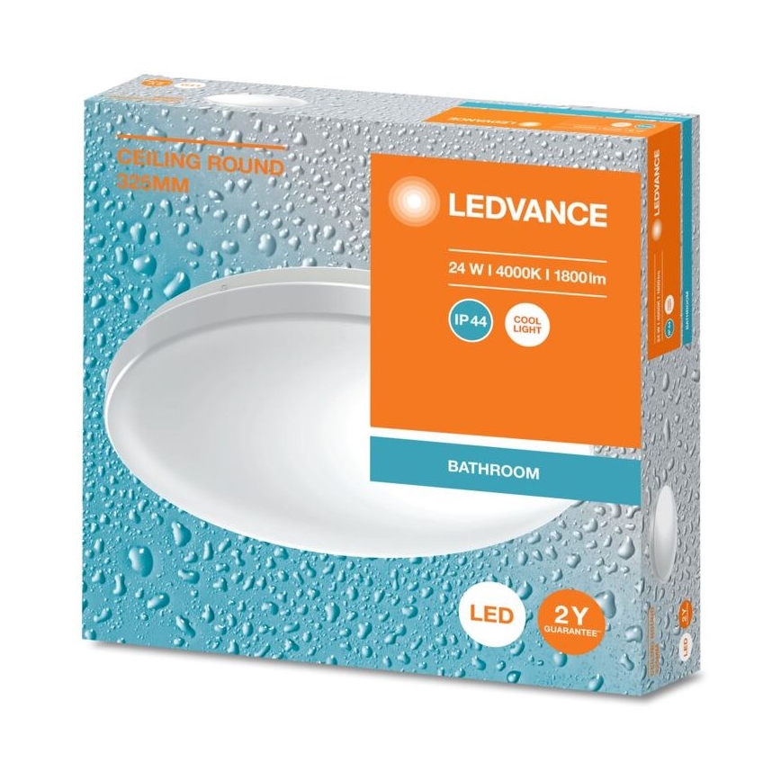 Ledvance - LED Plafon łazienkowy CEILING ROUND LED/24W/230V 4000K IP44