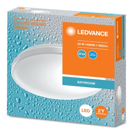 Ledvance - LED Plafon łazienkowy CEILING ROUND LED/24W/230V 6500K IP44