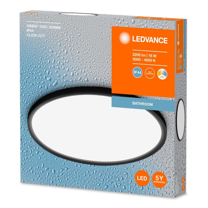 Ledvance - LED Plafon łazienkowy DISC LED/18W/230V 3000/4000K IP44