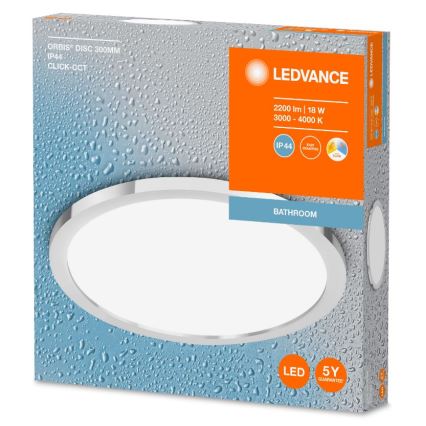 Ledvance - LED Plafon łazienkowy DISC LED/18W/230V 3000/4000K IP44