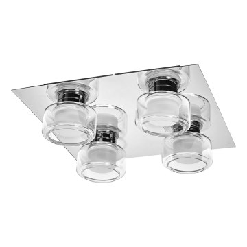 Ledvance - LED Plafon łazienkowy ORBIS FLAME 4xLED/5,5W/230V 3000/4000K IP44 chrom