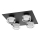 Ledvance - LED Plafon łazienkowy ORBIS FLAME 4xLED/5,5W/230V 3000/4000K IP44 czarny