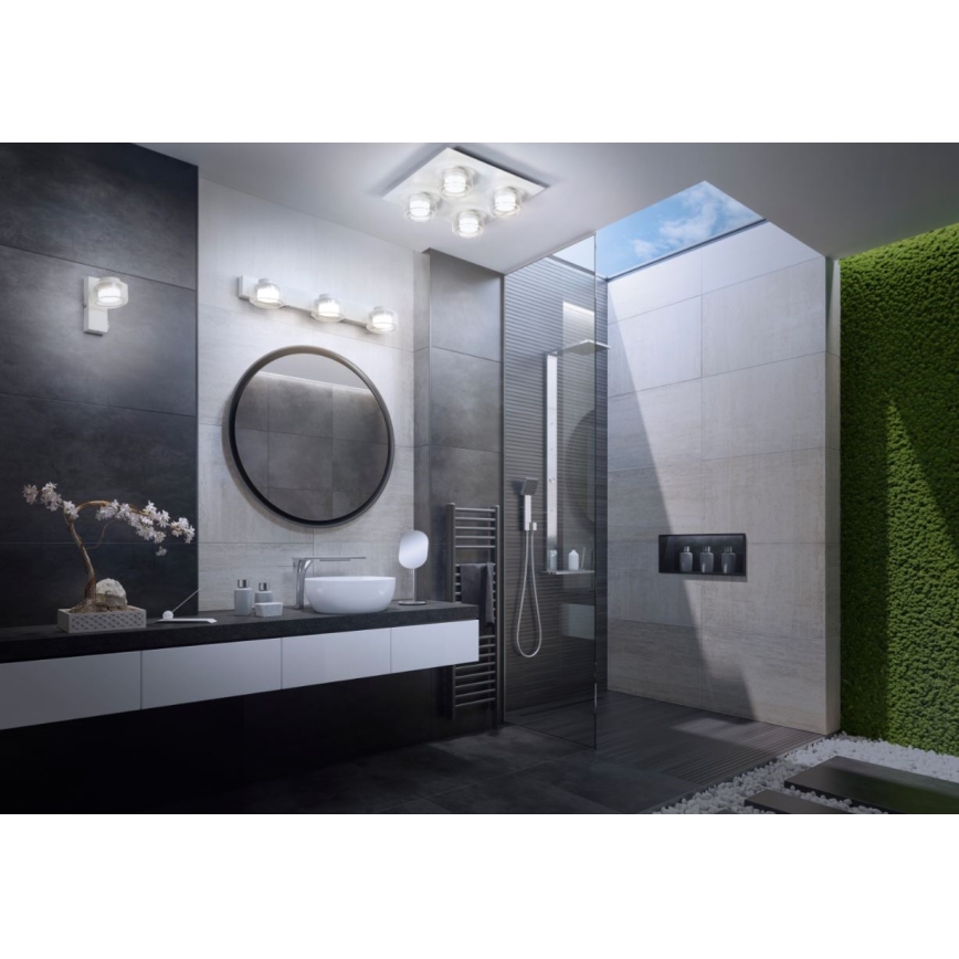 Ledvance - LED Plafon łazienkowy ORBIS FLAME 4xLED/5,5W/230V 3000/4000K IP44 biały
