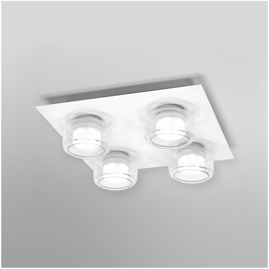 Ledvance - LED Plafon łazienkowy ORBIS FLAME 4xLED/5,5W/230V 3000/4000K IP44 biały