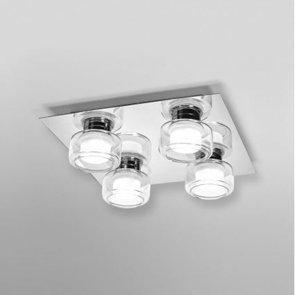 Ledvance - LED Plafon łazienkowy ORBIS FLAME 4xLED/5,5W/230V 3000/4000K IP44 chrom