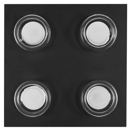 Ledvance - LED Plafon łazienkowy ORBIS FLAME 4xLED/5,5W/230V 3000/4000K IP44 czarny