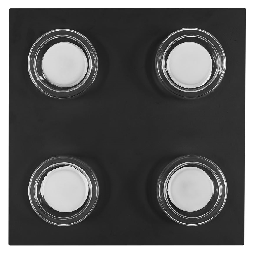 Ledvance - LED Plafon łazienkowy ORBIS FLAME 4xLED/5,5W/230V 3000/4000K IP44 czarny